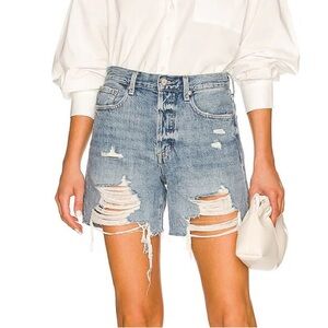 NWOT ✨ Pistola Devin High Rise Mom Cut Off Lucca Distressed